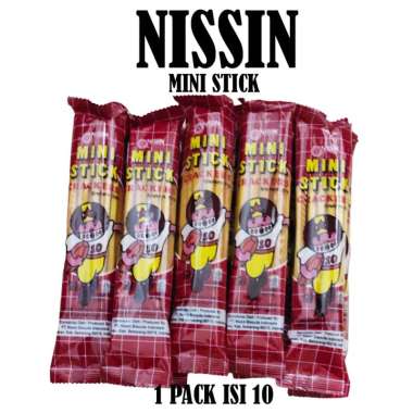 NISSIN MINI STICK MERAH ISI 10