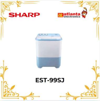 MESIN CUCI 2 TABUNG SHARP 9KG HIJAB SERIES EST-99SJ