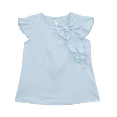 TORIO Smart Casual Blue Blouse - Blouse Anak - Atasan Anak Perempuan 9-10Y