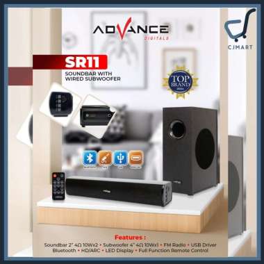 Speaker Soundbar Advance SR-11 Soundbar Bluetooth Garansi Resmi 1 Tahun