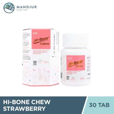 Hi-Bone Chew Strawberry 30 Tablet - Suplemen Ibu Hamil dan Menyusui