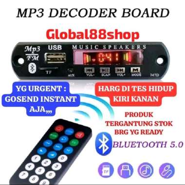 Modul MP3 Bluetooth Plus FM Radio / KIT Modul MP3 Pemutar Lagu USB Player BT 12V