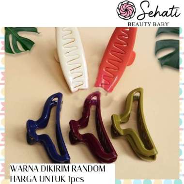 ֍SEHATI֎ JEDAI MODEL HANGER | JEPIT JEDAI RAMBUT KUPU JUMBO KOREA STYLE