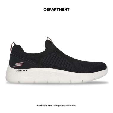 Sepatu Sneakers Pria SKECHERS GO WALK FLEX 216506BKW ORIGINAL 45