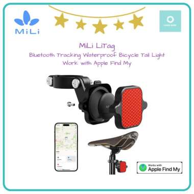 MiLi LiTag - Bluetooth Tracking Waterproof Bicycle Tail Light