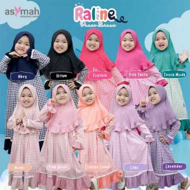 Dress Gamis Anak Perempuan Princess Style Modern Elegan | Gamis Anak Set Jilbab 2-13 tahun 1-2Y Fusc