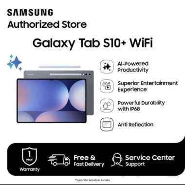 Promo [ Free Keyboard Cover ] Samsung Galaxy Tab S10+ Wifi 12/256GB Garansi Resmi Samsung