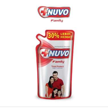 Nuvo family sabun mandi cair 825 ml (anti bacterial / mild protect / yuzu lemon) anti bacterial