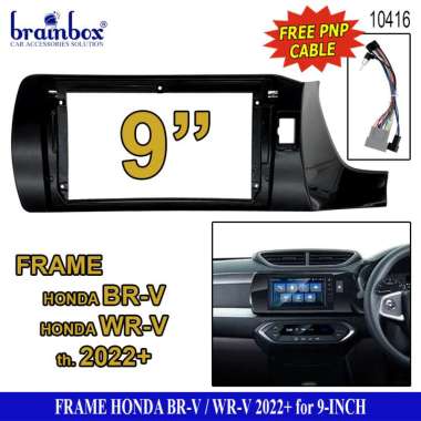 Frame Head Unit Android Honda BR-V BRV WR-V WRV 2022+ 9 Inch Bingkai Panel TV Mobil