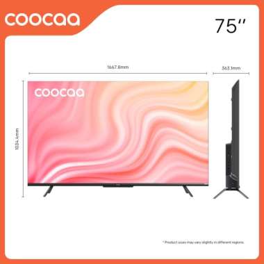 Coocaa Smart Google LED TV 75Y72 4K UHD 75 Inch