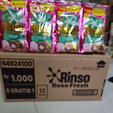 Rinso+Molto Rose Fresh Cair 1 dus 96 sachet