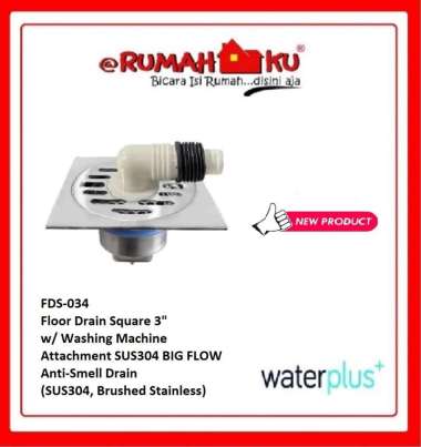 Saringan Air Mesin Cuci WATERPLUS FDS 034 Floor Drain 3 Inch