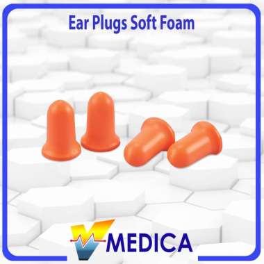 Soft Foam Ear Plugs / Penyumbat Telinga Peredam Suara