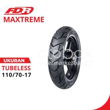 BAN MOTOR FDR MAXTREME UKURAN 110/70 120/70 130/70 140/70 RING 17 TUBELESS 110/70-17