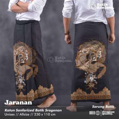 JARANAN Sarung Pria Motif Batik Pakaian Muslim Sarung Dewasa