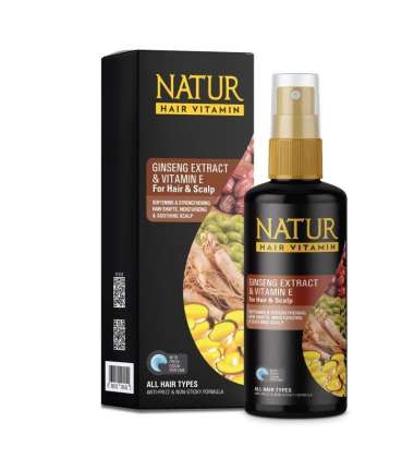 Natur vitamin rambut ginseng & vitamin E / aloe vera & provitamin B5 80 ml ginseng