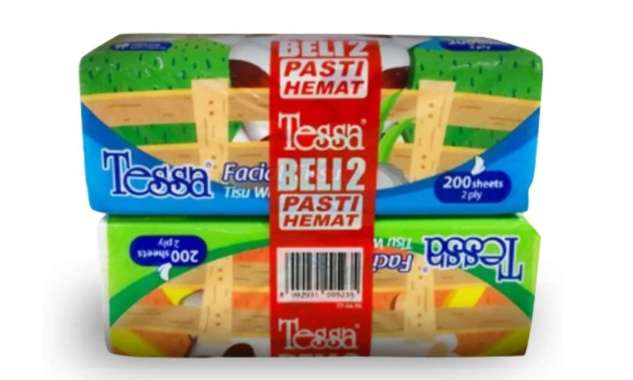 Tessa Facial Tissue 200 sheet 2 ply Bundle (2 pcs)
