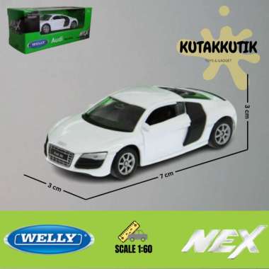 Mainan Mobil Diecast Welly Nex SUV Porsche Macan Turbo Skala 1:60 White