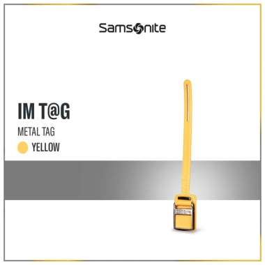 Samsonite Accessories IM T@G Leather Strap+Metal Tag S - Yellow