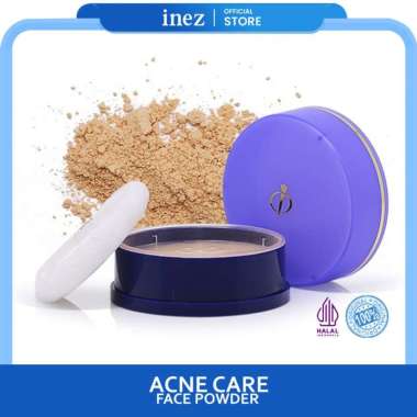 INEZ Acne Face Powder Translucent Bedak Jerawat Inez Cosmetic