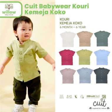Baju Koko Anak - Cuit Babywear Kouri Kemeja Koko 4XL Apple Green