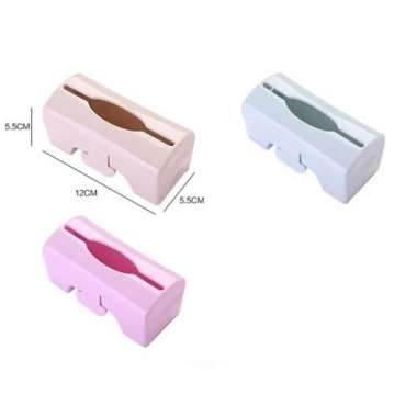 Dispenser Kantong Plastik Roll Tempat Kantung Sampah Tempel Dinding Kotak Box Putih