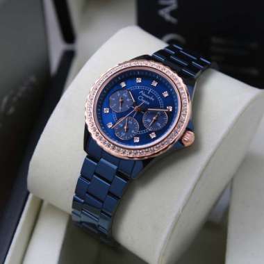 Jam Tangan Wanita ALEXANDRE CHRISTIE Original AC 2A30 BF BLUE ROSEGOLD