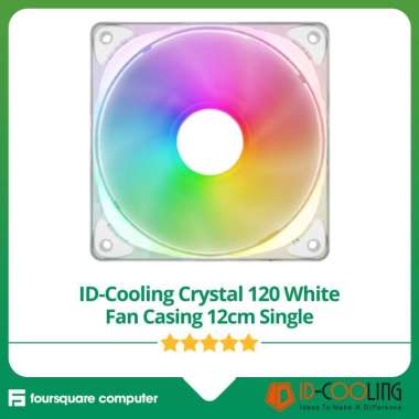 ID-Cooling Crystal 120 White Fan Casing 12cm Single
