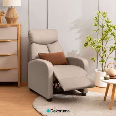 Dekoruma SHIBA Sofa Recliner Bahan Kulit 1 Dudukan / Sofa 1 Seater