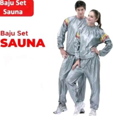 Baju sauna baju olahraga sauna suit jaket sauna pembakar lemak tersedia dgn warna random