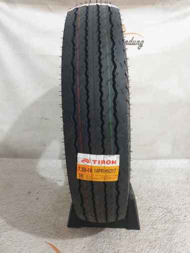Ban Truk Double Radial Kawat ring 16 750R16 (750-16) TIRON TIRE 14PR HS317 Full Set Kembang Halus
