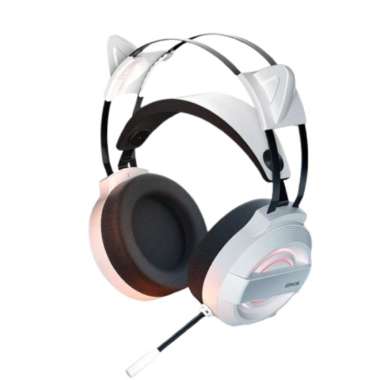 Gamen GH1100 Headset Gaming RGB Lighting 360 Omnidirectional Mic White
