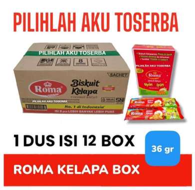 Biskuit Roma Kelapa Renceng - ( HARGA 1 DUS )