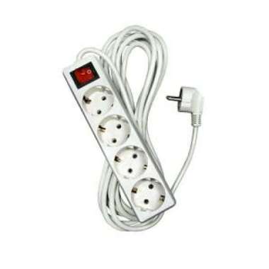 Stop kontak + Saklar 4 lubang 3 Meter / Terminal colokan 3 Meter