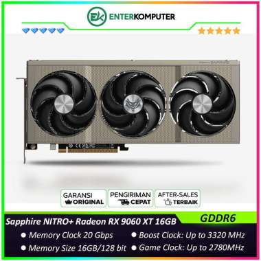 Sapphire NITRO+ Radeon RX 9060 XT 16GB GDDR6 Gaming OC - TRIPLE FAN