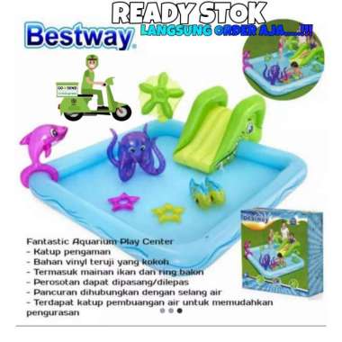 Kolam Renang Anak Bestway Fantastic Aquarium Play Pool #bestway 53052