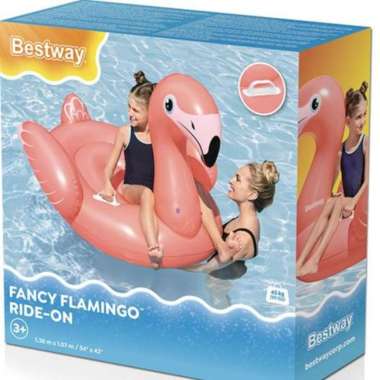 FANCY FLAMINGO RIDE ON FLOATIES BESTWAY 41525 PELAMPUNG RENANG ANAK PINK FLAMINGO