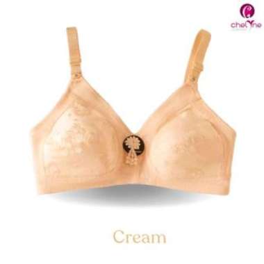 Chelyne BH Busa Tipis Harian Big Size BE007 Tanpa Kawat Penyangga - BH Jumbo Daily Bra 38/44 Cup C.