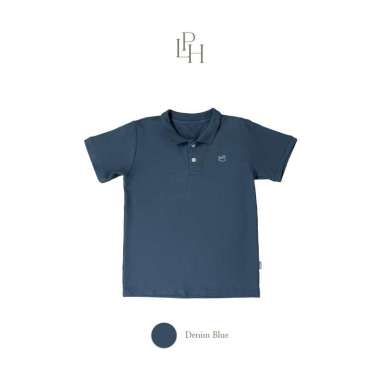 Little palmerhaus - Basic Polo 11.0 (Kaos Polo Anak) 1 YEAR DENIM BLUE
