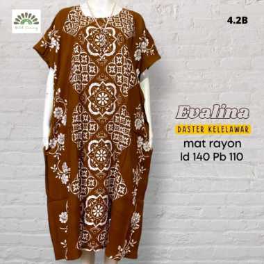 Pakaian Wanita Baju Tidur Daster Batik Kelelawar Kalong Lowo Jumbo Evalina Radian Non Busui Bahan Ra