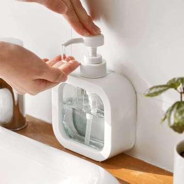HAROKO Tempat Sabun Cair Shampoo Lotion Storage Bottle 300ml - HK-30 Putih