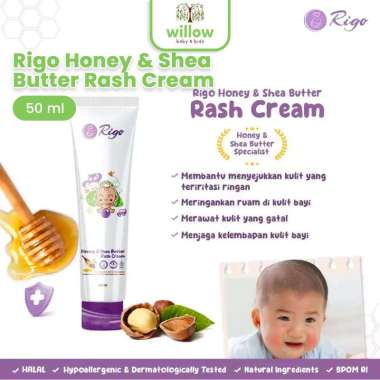 Lotion Bayi - Rigo Honey & Shea Butter Rash Cream 50Ml