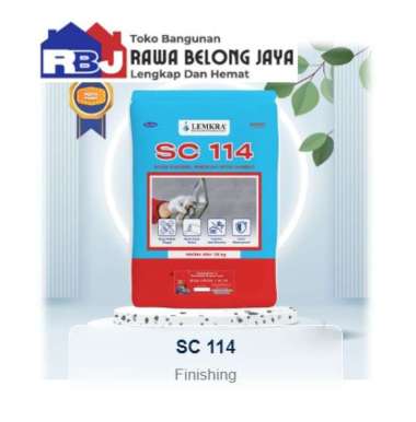 Lemkra SC 114 Skim Coat (Acian) - 30kg PUTIH