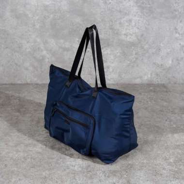 Tas TUMI DENTON PACKABLE FOLDABLE BLACK NAVY TOTE BAG 100% ORIGINAL 54X25X23CM