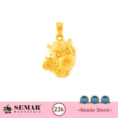 Liontin Emas Charm Dragon Of Purity Gold 23K Semar Nusantara