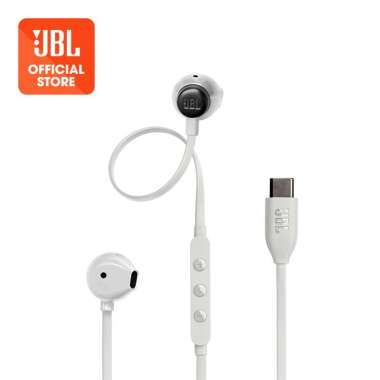 JBL Tune 305 C - USB C Wired Hi-Res Earphones White