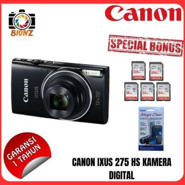 CANON IXUS 275 HS / CANON IXUS 275 / CAMERA CANON IXUS 275 BOX ORIGINAL PAKET 16GB