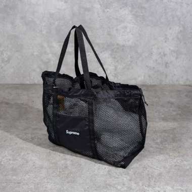 Tas SUPREME MESH BLACK TOTE BAG 100% ORIGINAL 56X18X37CM