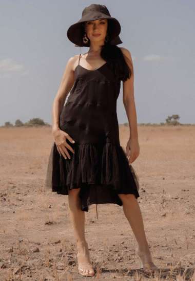 Uluwatu Lace -Celine Dress XL Black