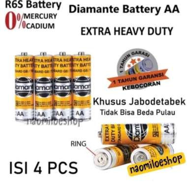 Set 4pc batre diamante Baterai AA 1,5v Battery Extra Diamante Murah 4pc diamante kuning